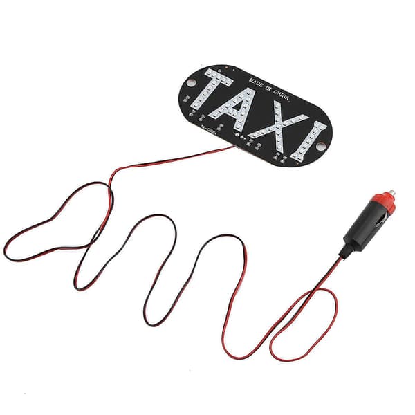 12V Drosje Frontrute Indikator Lampe Skilt LED-belysning for frontrute