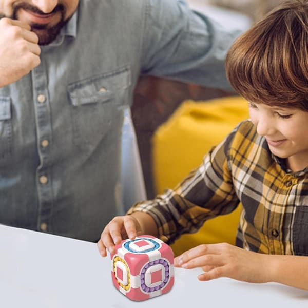 Magic Bean Cube, Magic Bean Roterende Puslespillkube Fidget Leke Spinner | 6-sidig Magisk Puslespill Gave for Barn, Gutter, Jenter, Tenåringer, Voksne