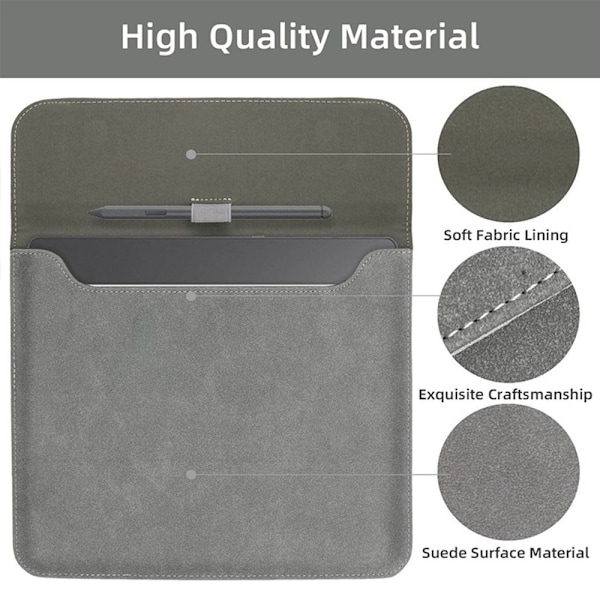 Bæretaske sleeve LYSEGRÅ KOBO ELIPSA 10.3 KOBO ELIPSA 10.3 Lysegrå Light Grey Kobo Elipsa 10.3-Kobo Elipsa 10.3