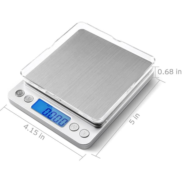 Hushållsvåg Max 2kg, 0,1 gram intervall Silver silver