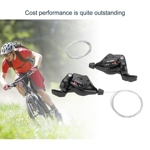 1 Pair Triple Speed Bicycle Shifter Left/Right Shifter (3x7 Speed)