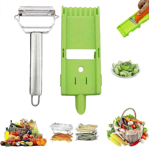 26-27 Potato Multi-Peeler, Multi Potato Peeler, Multi Double-Blade Peeler, Vegetable Cutter, Vegetable Slicer