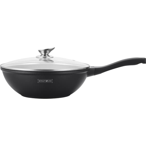 Wokkipannu, marmoripinnoitettu - Ø 28 cm Svart black