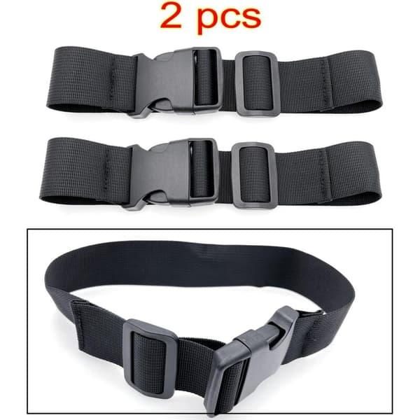 Set of 2 short luggage straps (30-50 cm) for adding a bag