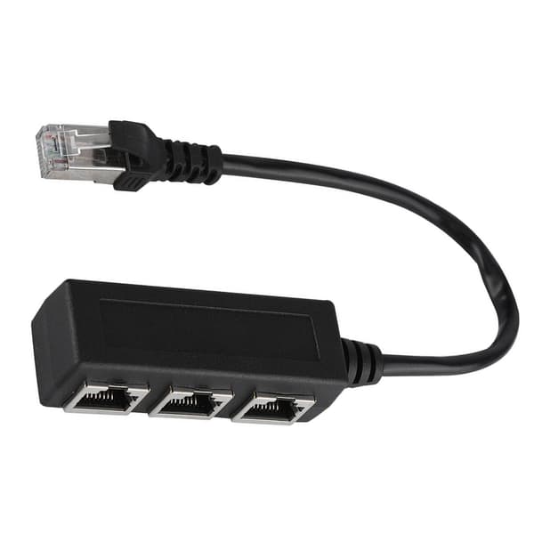 1 hane till 3 hona Ethernet-förlängningssladd