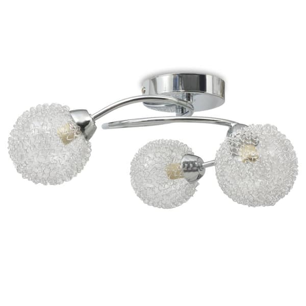 vidaXL Loftlampe til 3 G9-pærer 120 W Vit white