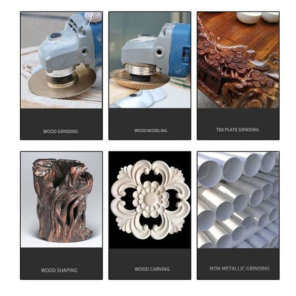 5 pcs Steel Angle Grinder Accessories Grinding Disc Shape Power Tool Accessories for Wood Grinding