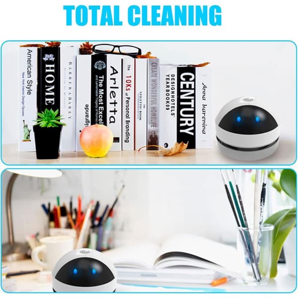 Mini USB Rechargeable Cordless Handheld Vacuum Cleaner with High Suction Power for Desk, Car, Keyboard - Compatible with Multiple Surfaces