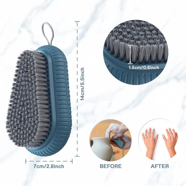 Heavy Duty Nail Brush for Fingernails, Durable Brush with Stiff Bristles