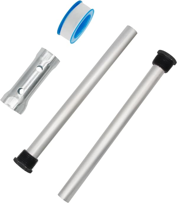 2 st Anodstavar för husbilsvattenberedare 3/4'' gänga aluminium/zink