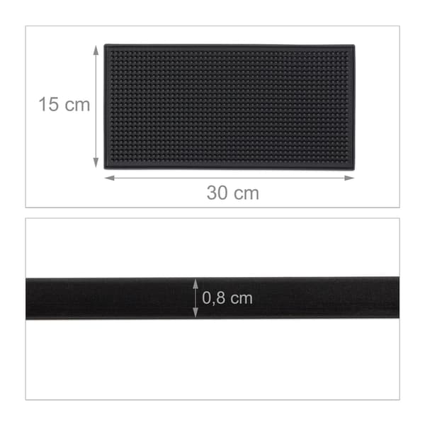 2x barmatte 30x15 cm