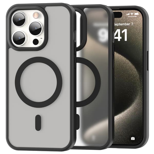 ColorPop iPhone 15 Pro Max Deksel CH MagSafe Matt Svart-FX-