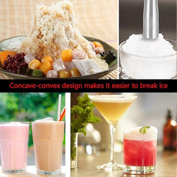 Cocktailmuddler i rustfritt stål, Mojito Muddler Drink Bar Verktøy Muddler Sitronhammer Cocktailmikser 21,5*2,5cm