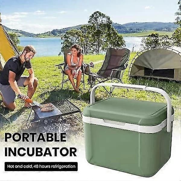 5L Camping Cooler Insulated Portable Polyurethane Lunch Box With Handle for Outdoor Camping White white white