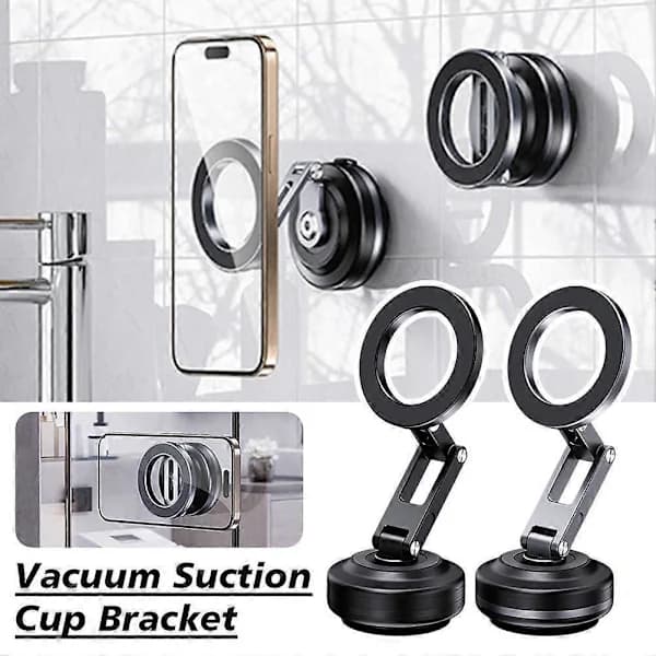 Foldable Mount Vacuum Suction Cup Magnetic Navigation Car Holder