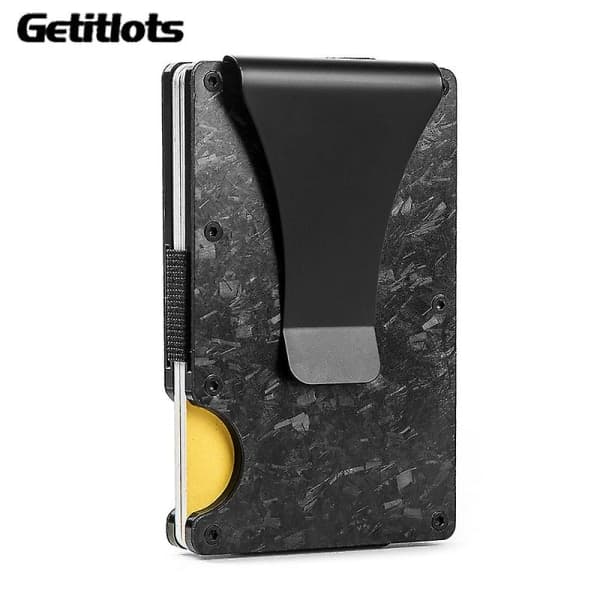 Kortfodral i Aluminium RFID-blockerande Svart