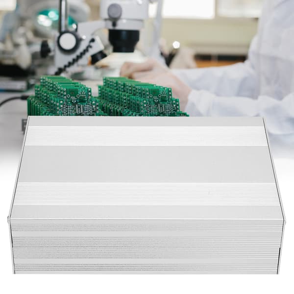 Aluminum Enclosure PCB Instrument Cooling Box Electronic Project Box 54*145*200mm