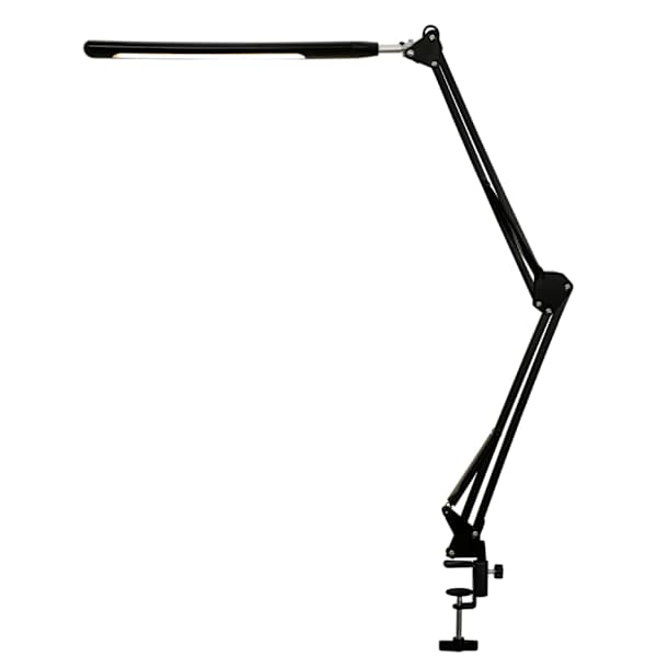 LED-bordlampe med justerbar arm, sort