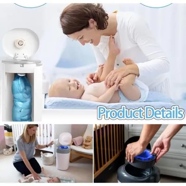 10 stk. refill til bleposer, kompatible med Tommee, Tippee, Genie, Angelcare