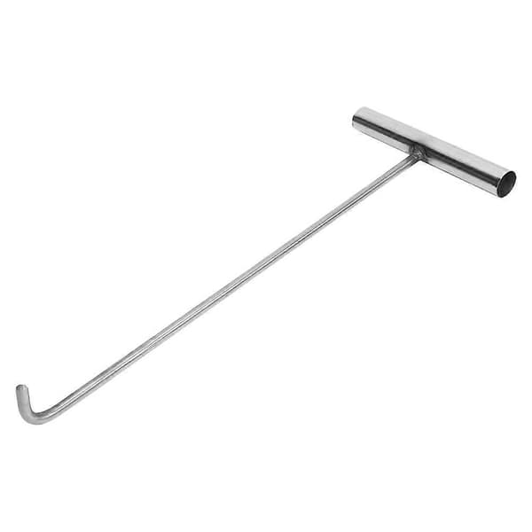 T-formet brønddækselkrog i rustfrit stål 38x15x5,5 cm