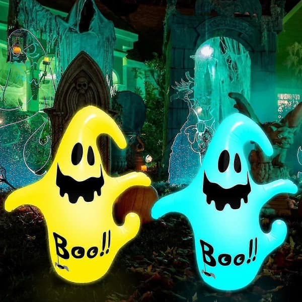 Halloween-dekorasjon oppblåsbart spøkelse 1,2 m med fjernkontroll