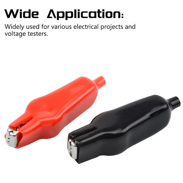 10 stk. Alligator Test Clips Alligator Clip Elektriske Test Clips Mix