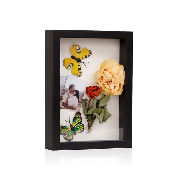 Ramme til tørrede blomster 15,2 x 20,3 cm - Sort