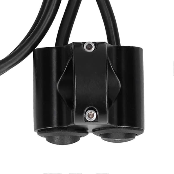Motorcykel Forlygteafbryder Styr Montering Tænd/Sluk-knap 2 i 1 Universal til 12V ATV UTV