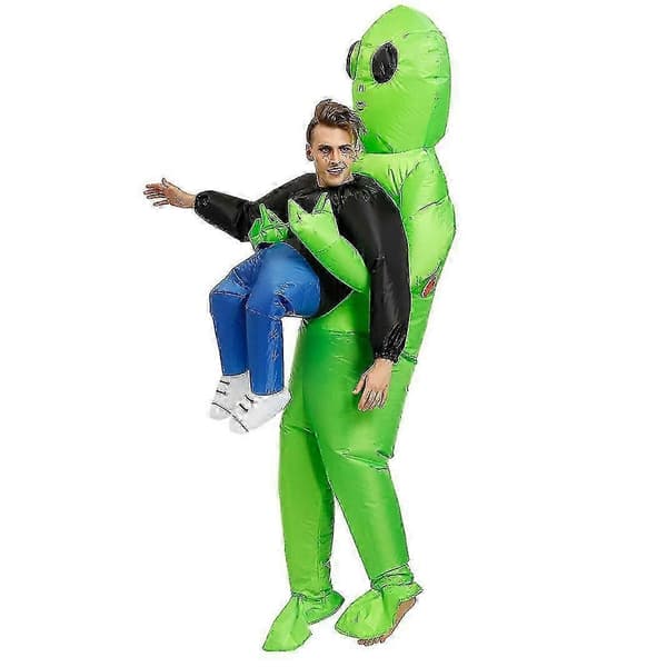 Oppusteligt Alien-kostume til voksne Halloween-kostume 100% polyester