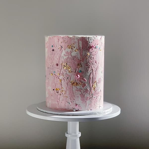 Blomster Medley Stencil - The Belsize Cakes Vit white