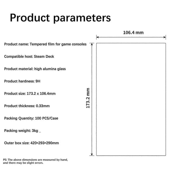 2-pack Tempered Film Protector for Game Console, Anti-Fingerprint