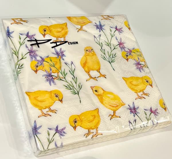 Napkins Chicks 33x33cm 20-pack multifärg multicolor