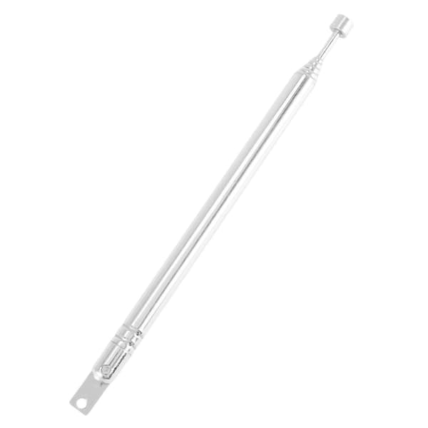 2x Erstatningsantenne, Teleskopisk, 39cm, 6 Sektioner, til Radio og TV