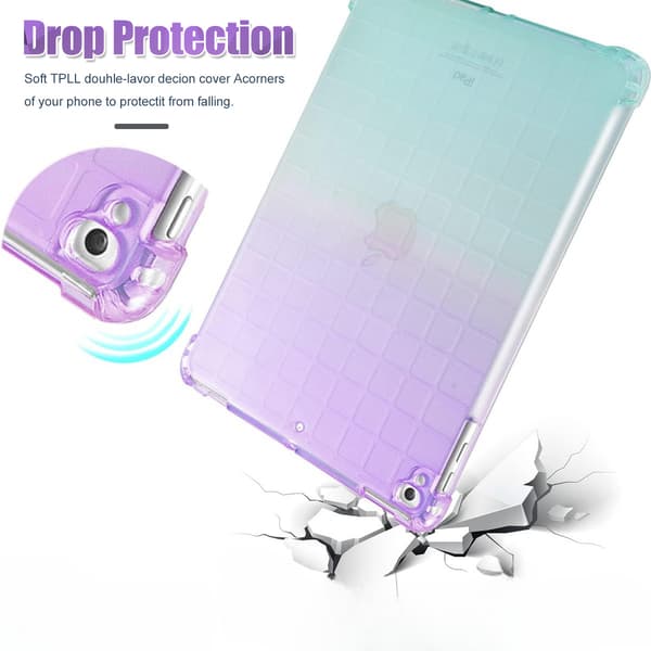 Slim TPU-fodral för Apple iPad 9.7 5:e och 6:e generationen 2017 2018, Anti-Scratch-FX-
