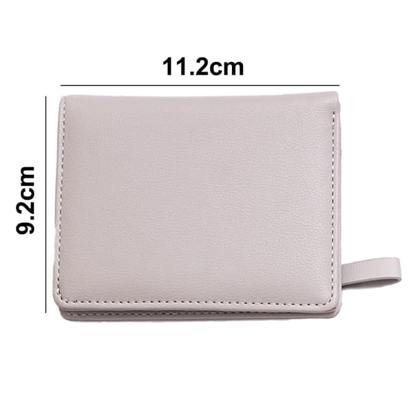 Dame lommebøker Liten Bifold Skinnlommebok Dame Mini grå