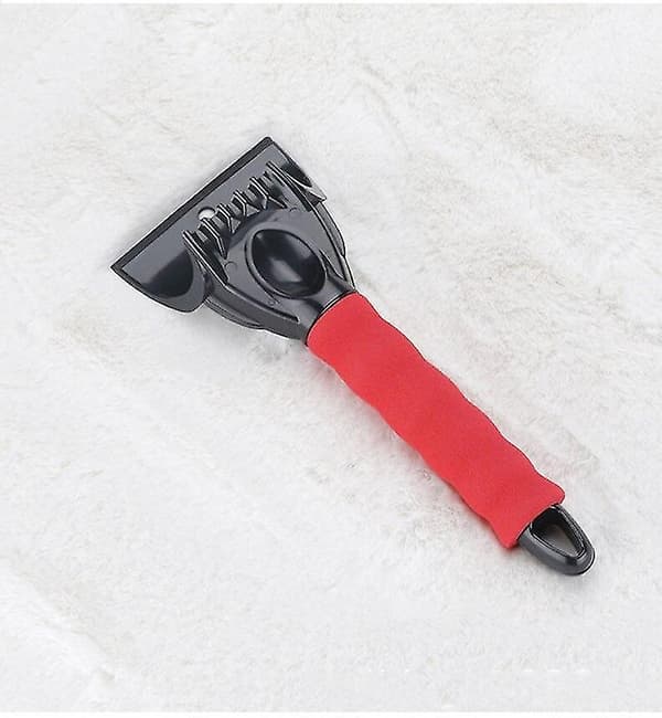 Ice Scraper Windshield Snow Removal Shovel Auto Car Screen Snow Frost Scraper (Red)