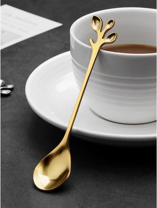 10 stk. espressokaffe- og dessertskjeer i rustfritt stål