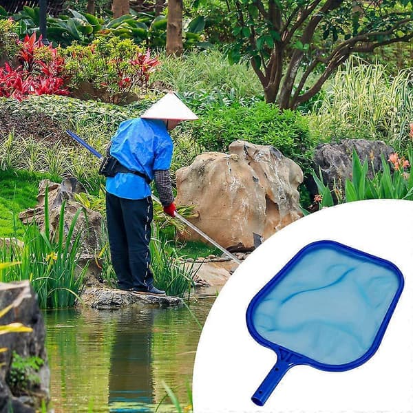 Pool Cleaning Net with 45-inch Pole, Pool Cleaning Net with 5 Detachable Aluminum Pole Sections, Pool Leaf Skimmer, Professional Fine Mesh Cleaning