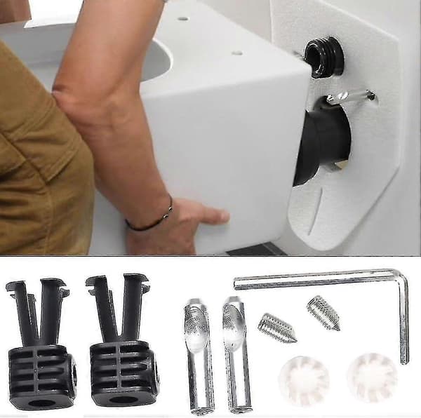 Toiletskruer fastgørelsessæt Geberit Serien 4U rustfrit stål