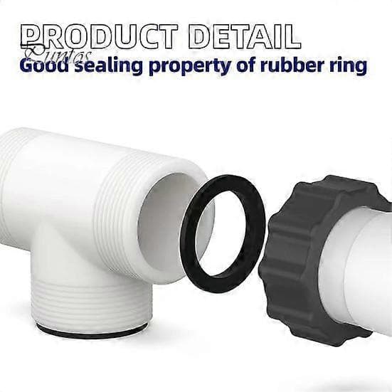 Slangekobling T-splitter til Intex Coleman Poolslange 1,5 tommer med 3 O-ringe