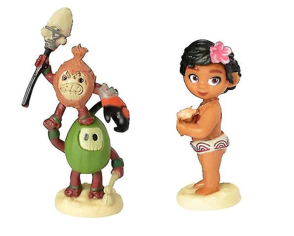 10 st/set Moana Maui Action Figur Leksaker 12+