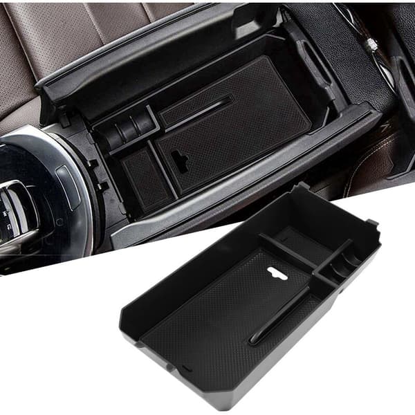 Center Console Organizer for W205 C-Class W253 GLC-Class 2015-2020, Armrest Storage Box