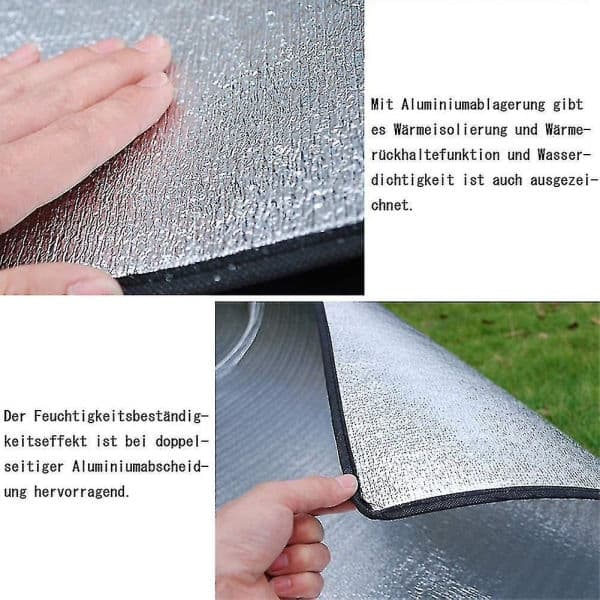Liggeunderlag Isolasjonsskum for Camping, Termisk Teltunderlag Isolasjon 1.5MX2M 1.5MX2M 1.5MX2M