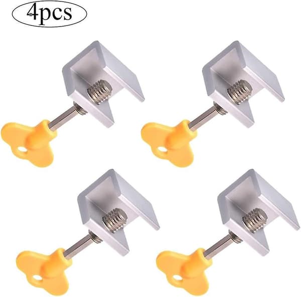 Sliding Window Locks 4-pack Sliding Door Stop Adjustable Window Lock Adjustable Sliding Door Stops Aluminum Alloy Sliding Door Lock Window Security
