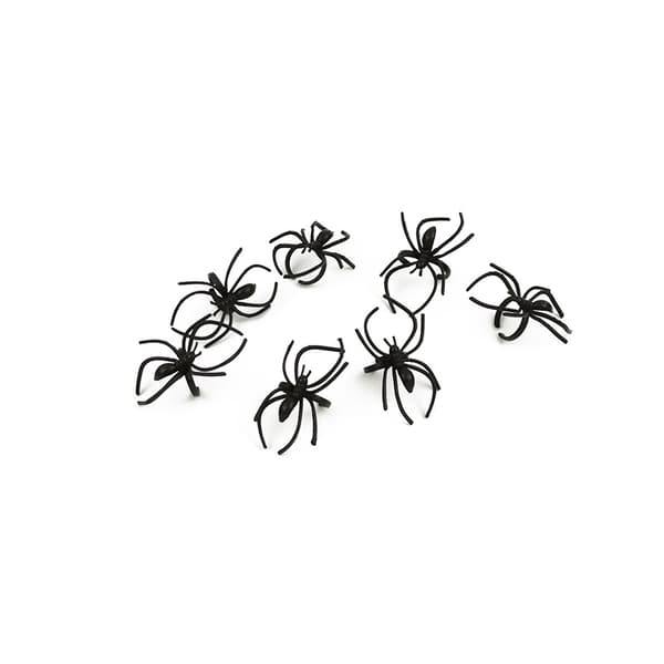 20 stk Halloween Edderkoppringer Spøkelsesfestival Kle Opp Festdekorasjoner