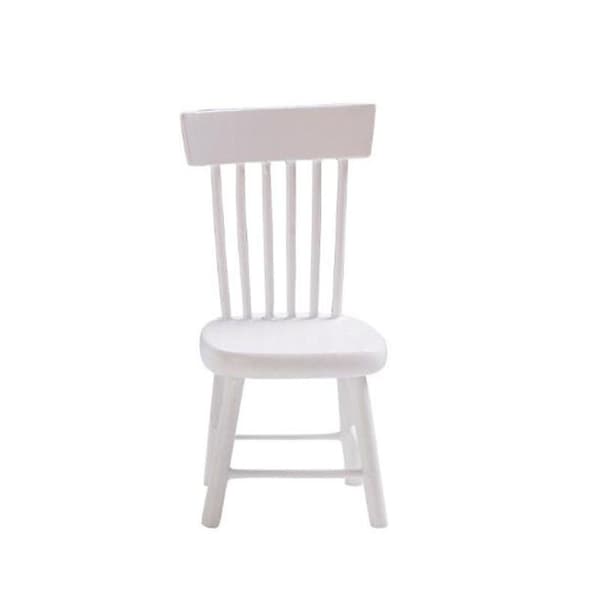 White Dining Table and Chairs 1:12 Scale Dollhouse Miniature-FX-