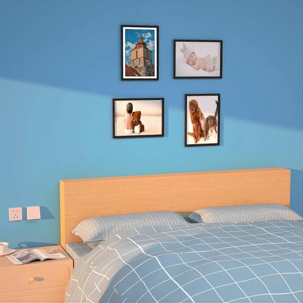 A4 Fotorammer, 3-pak Sort Plakatrammer (21x29,7 cm), Egnet til Skrivebord og Vægmontering