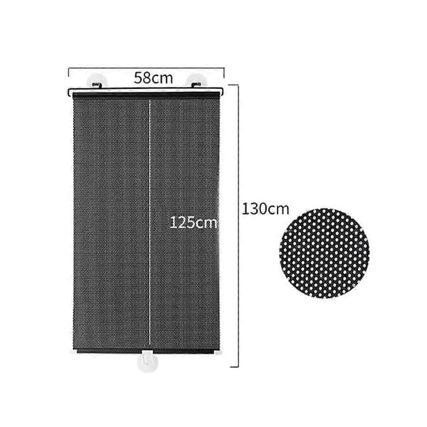 Suction cup roller blind window curtain sun protection blackout roller and sun protection no drilling required 58x125cm