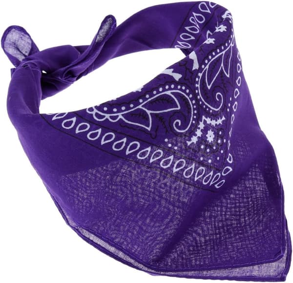 12 farger 54x54 cm bandana-skjerf unisex bomull