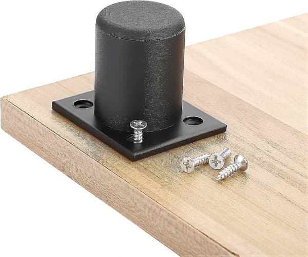 4 stk. Justerbare møbelfødder i aluminiumslegering, sort, 50 mm til seng, skab, bord